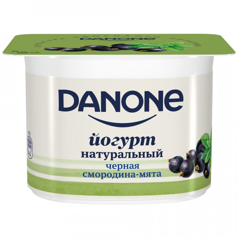 

Йогурт Danone черная смородина-мята 2,9% бзмж 110 г