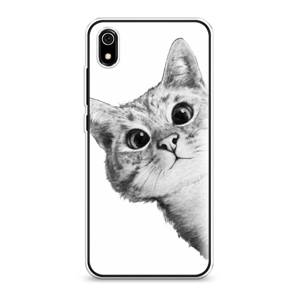 

Чехол Awog на Xiaomi Redmi 7A "Кот рисунок черно-белый", Разноцветный, 35450-1