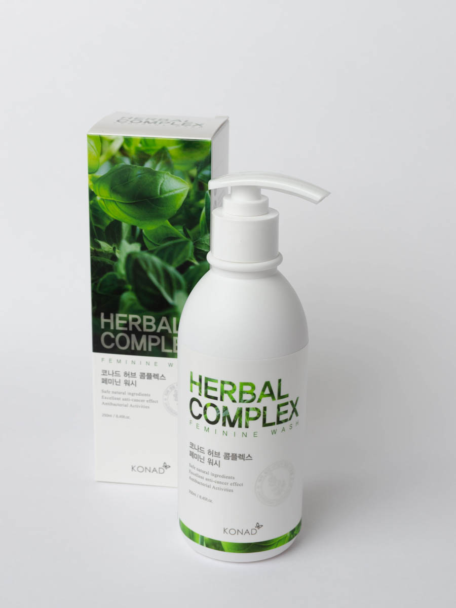 Очищающее средство для интимной гигиены Konad HERB COMPLEX Feminine Wash 250 мл jinda шампунь с экстрактом листьев литсеи особый herb