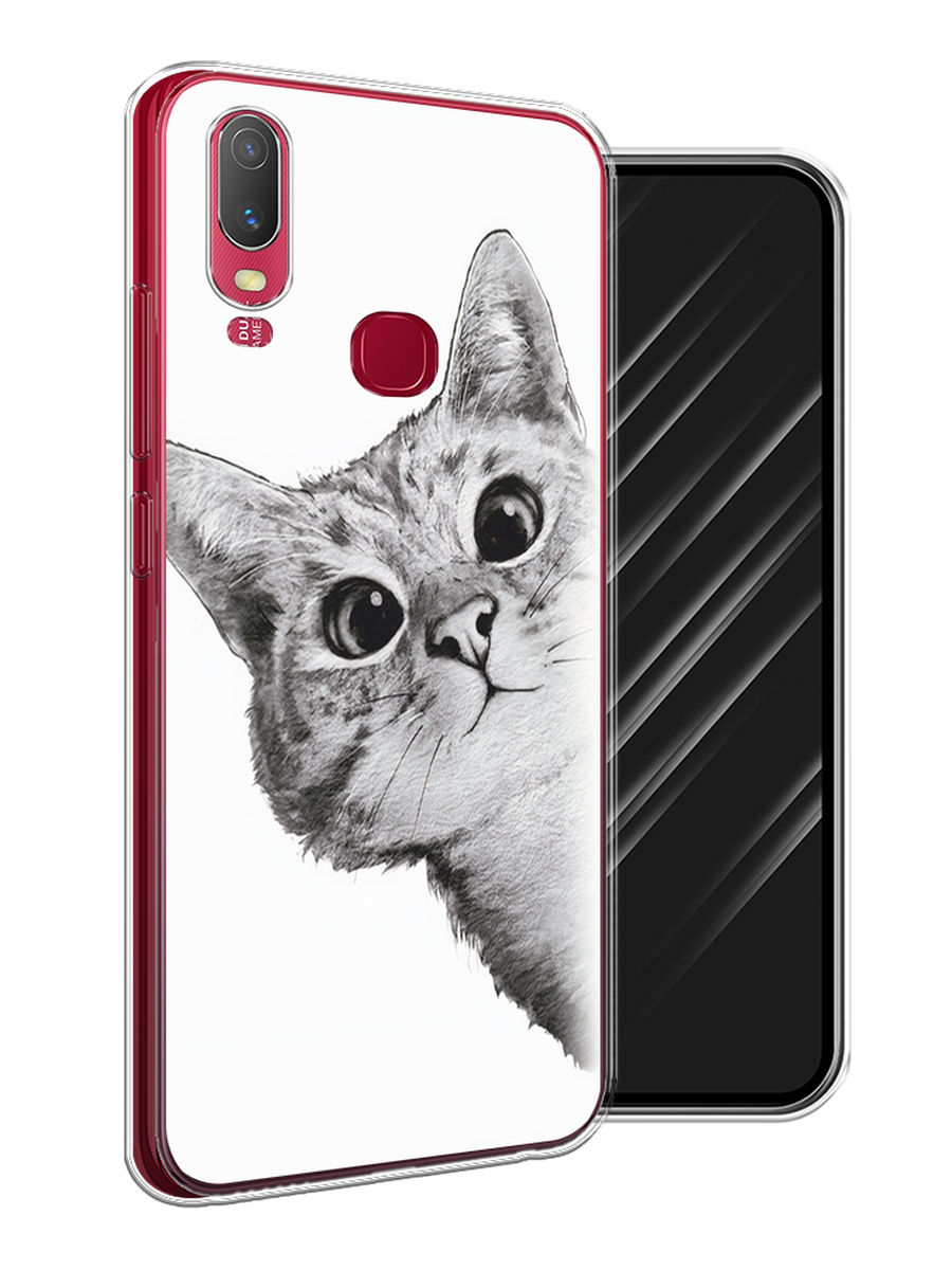 

Чехол Awog на Vivo Y11 "Кот рисунок черно-белый", Разноцветный, 261650-1