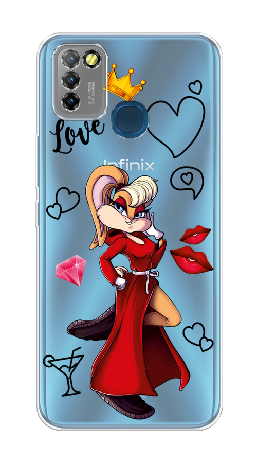 

Чехол на Infinix HOT 10 Lite "Rich Lola Bunny", Красный;бежевый;оранжевый, 3100350-6