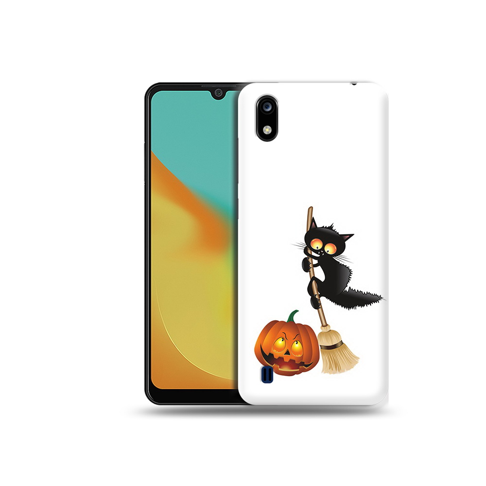 Чехол MyPads Tocco для ZTE Blade A7 хэлуинский котик (PT136477.473.667)
