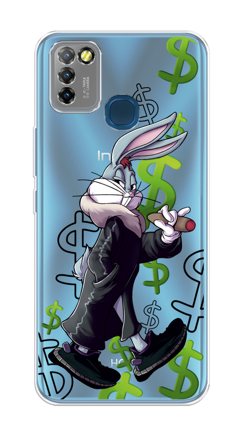 

Чехол на Infinix HOT 10 Lite "Rich Bugs Bunny", Зеленый;черный;голубой, 3100350-6