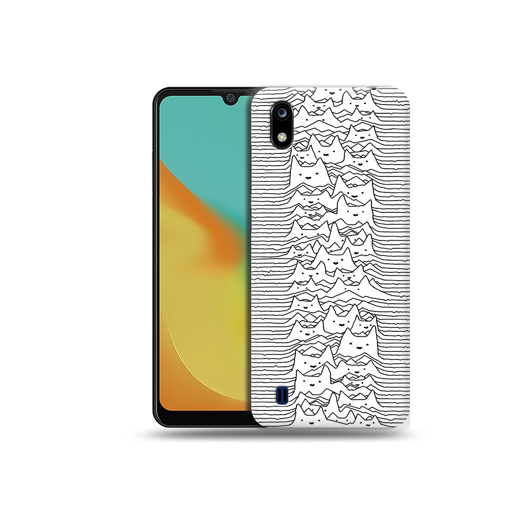 Чехол MyPads Tocco для ZTE Blade A7 черно белые коты 3D (PT136477.473.682)