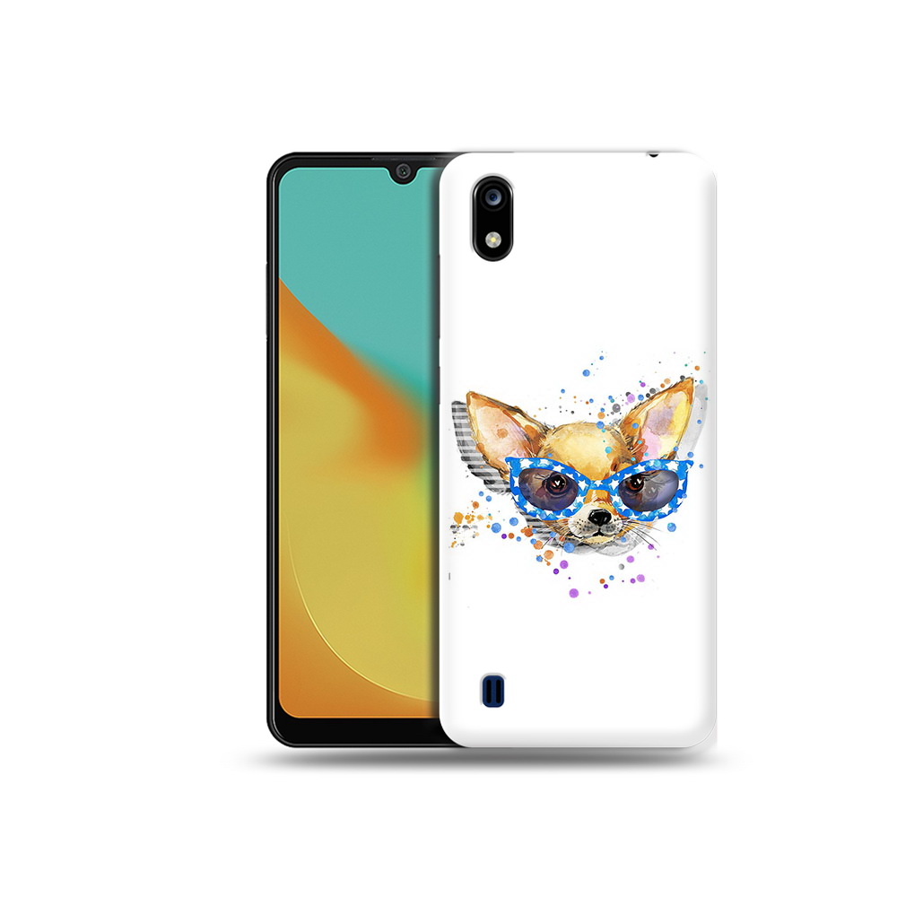 

Чехол MyPads Tocco для ZTE Blade A7 чихуа-хуа в очках (PT136477.473.691), Прозрачный, Tocco