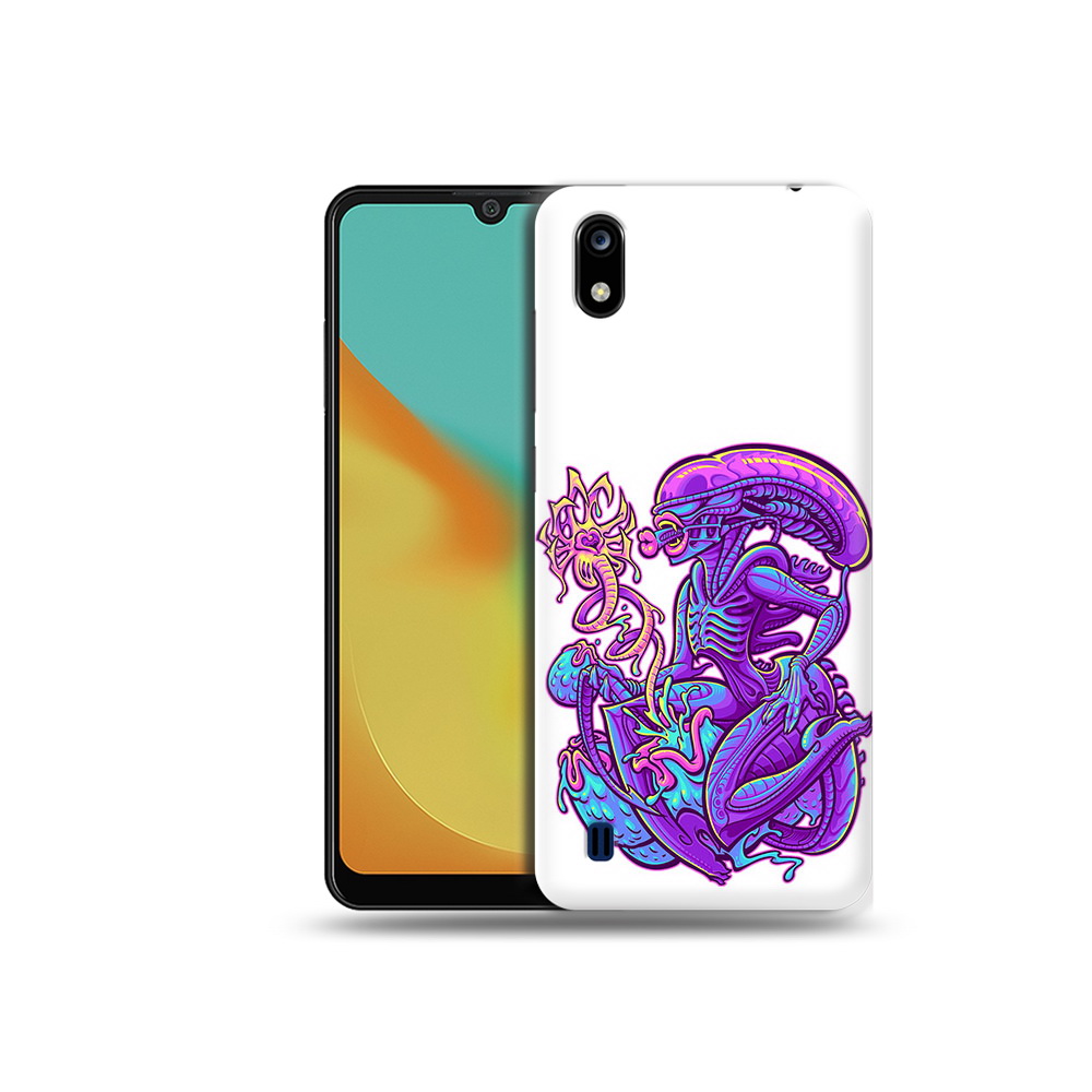 

Чехол MyPads Tocco для ZTE Blade A7 чужой фиолетовый цвет (PT136477.473.693), Прозрачный, Tocco