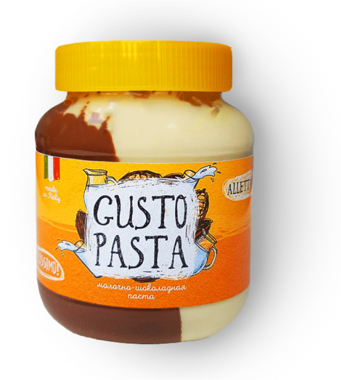 фото Паста gusto pasta light шоколадно-молочная 350 г