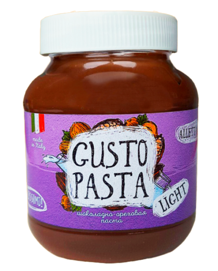 фото Паста gusto pasta light шоколадно-ореховая 350 г