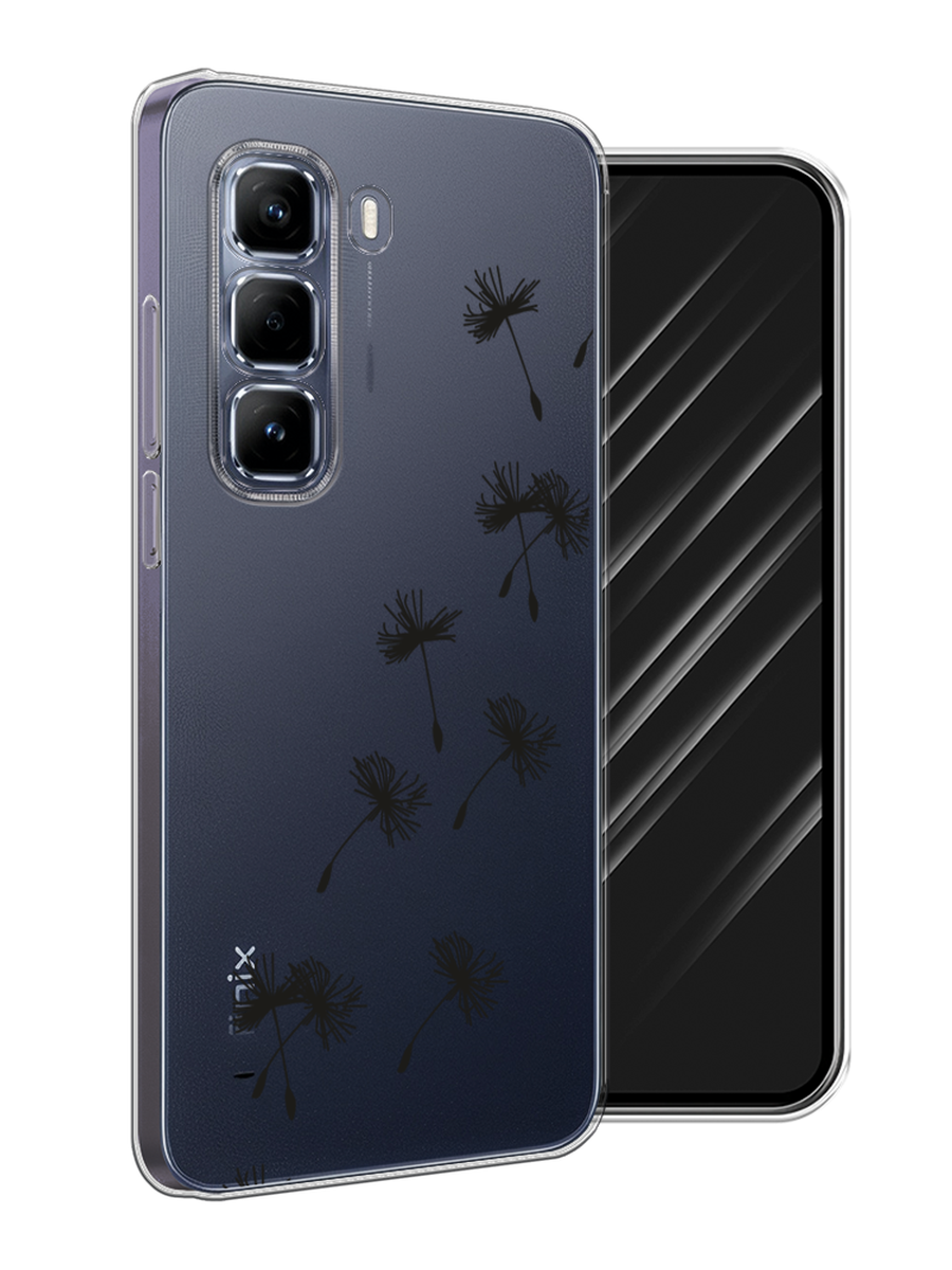 

Чехол Awog на Infinix Hot 50 Pro "Летящие одуванчики", Черный, 3106950-1