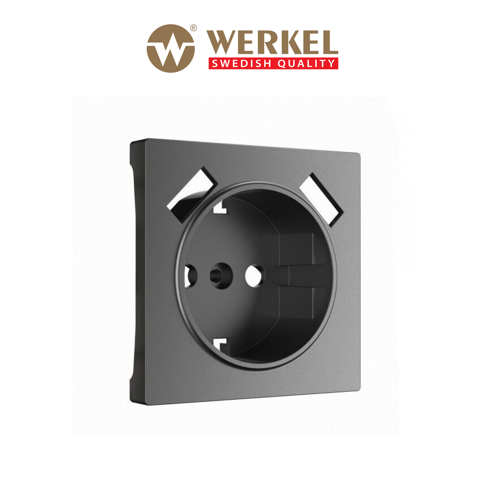 Накладка для розетки USB х 2 Werkel W1179564 графит матовый