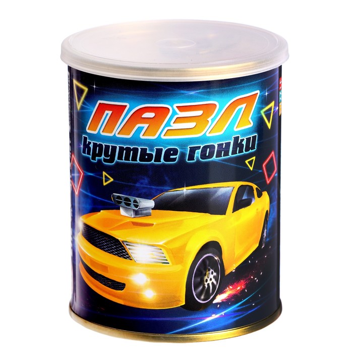 

Пазл Puzzle Time Крутые гонки, 104 элемента в банке 7513529, 7513529-1