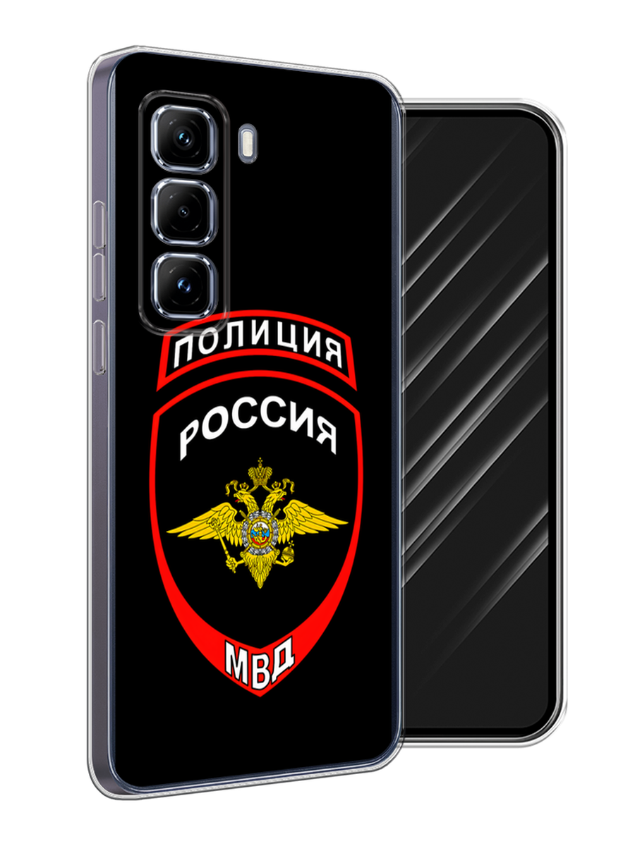 

Чехол Awog на Infinix Hot 50 Pro Plus "Полиция шеврон", Черный;красный;белый, 3107050-1