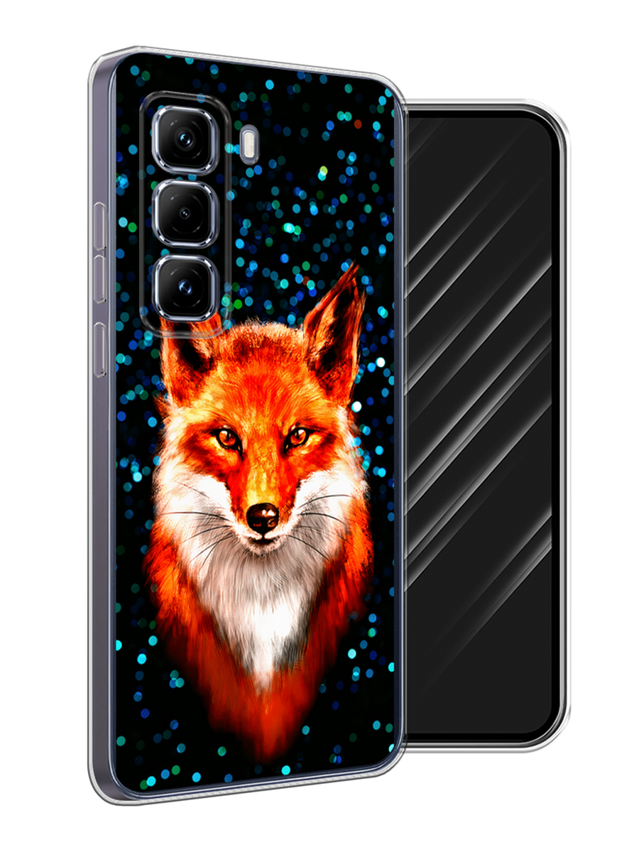 

Чехол Awog на Infinix Hot 50 Pro Plus "Волшебная лиса", Оранжевый;черный;белый, 3107050-1