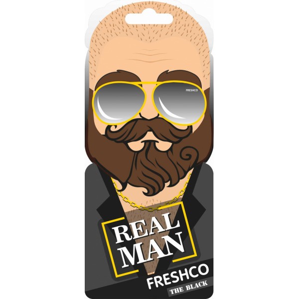 фото Ароматизатор на зеркало azard freshco территория мужчин real man блэк azard арт. ar1tm040