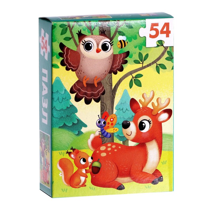 

Пазл Puzzle Time Лесные животные, 54 элемента 7548938, 7548938-1