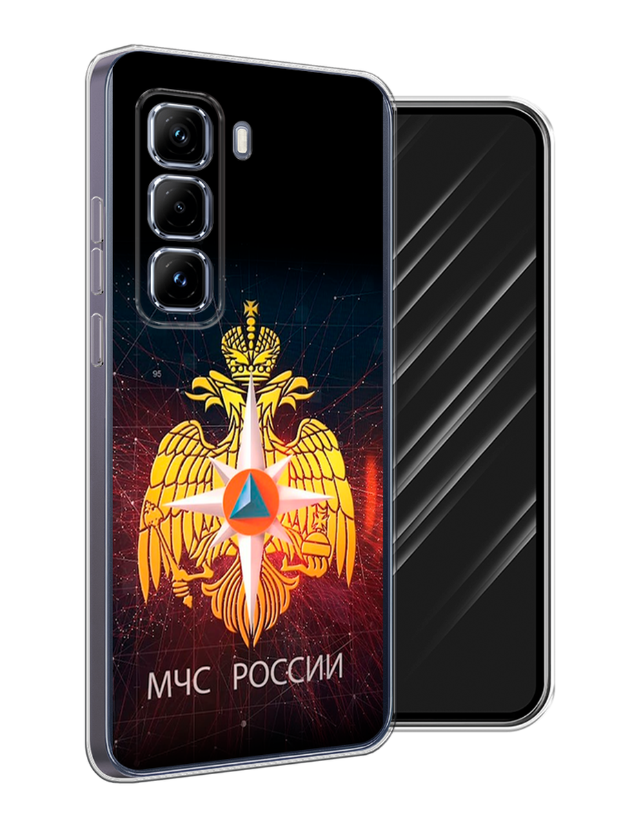 

Чехол Awog на Infinix Hot 50 Pro Plus "МЧС России", Черный;желтый;красный, 3107050-1