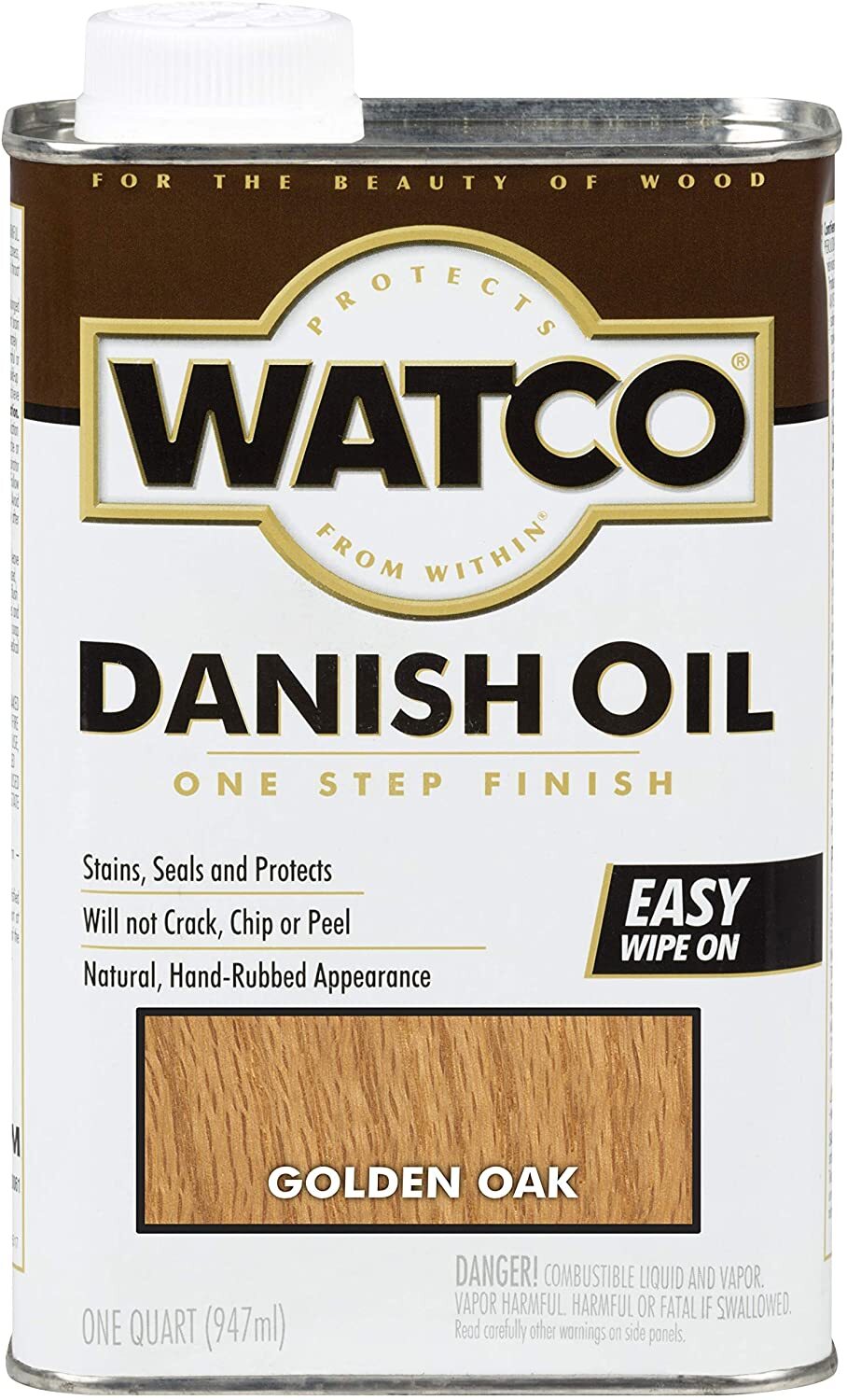 фото Масло для дерева watco danish oil датское масло, морилка, тонирующее, золотой дуб, 947 мл