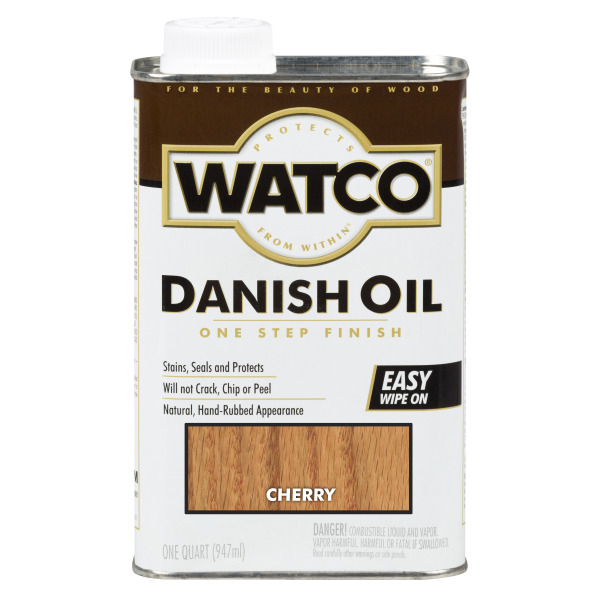 фото Масло для дерева watco danish oil датское масло, морилка, тонирующее, вишня, 947 мл