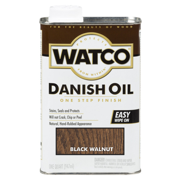 фото Масло для дерева watco danish oil датское масло, морилка, тонирующее, черный орех, 947 мл