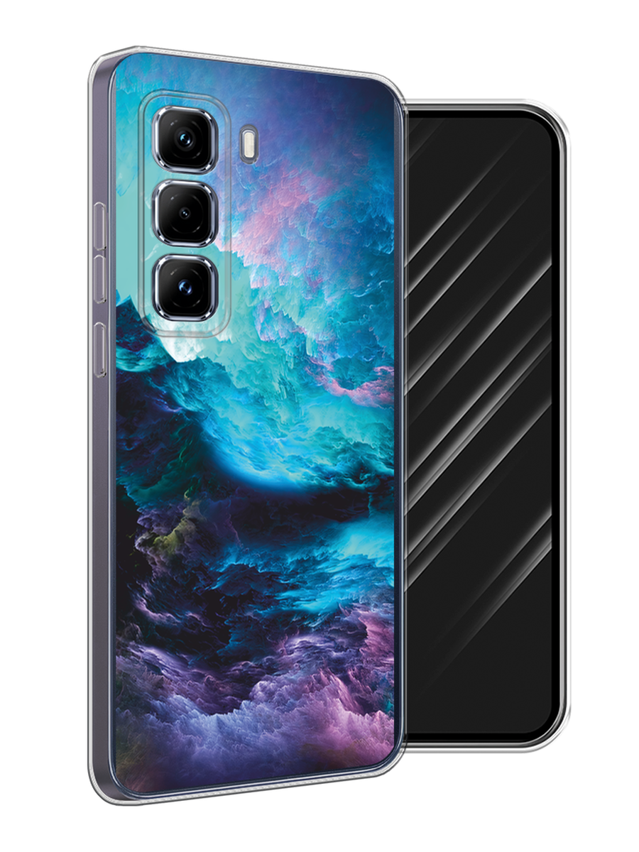 

Чехол Awog на Infinix Hot 50 Pro Plus "Бирюзовое небо", Бирюзовый;фиолетовый;черный, 3107050-1
