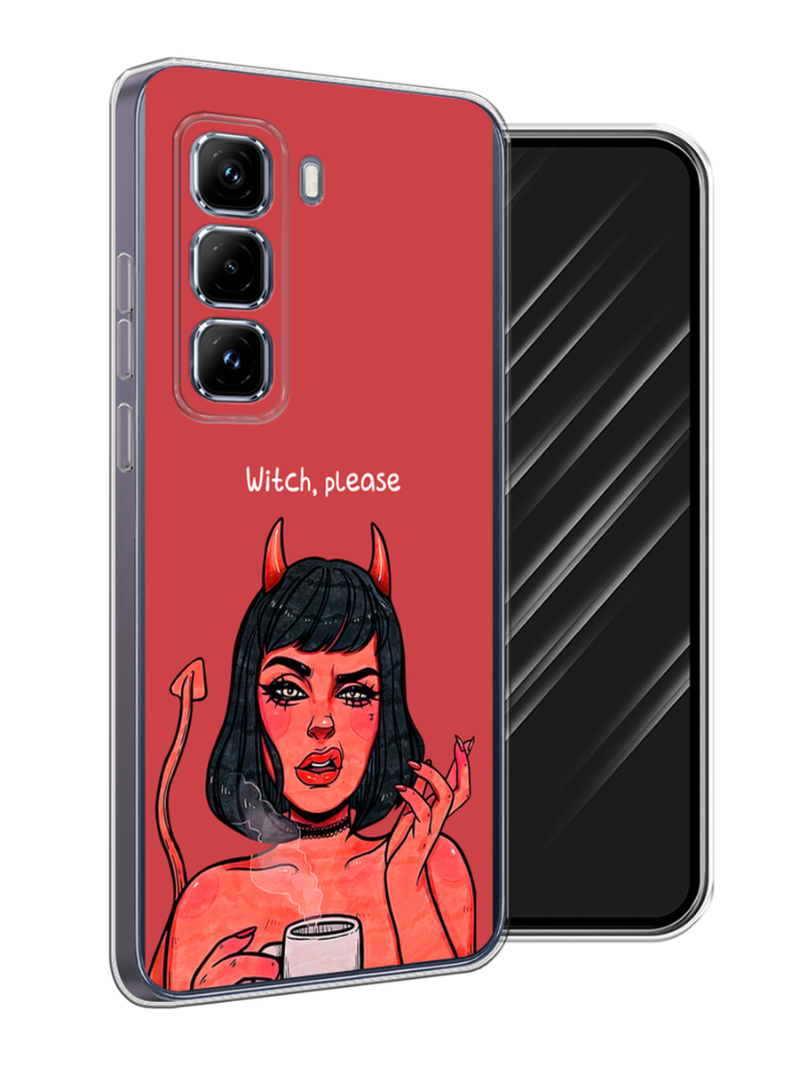 

Чехол Awog на Infinix Hot 50 Pro Plus "Evil Girl", Бордовый;черный, 3107050-1