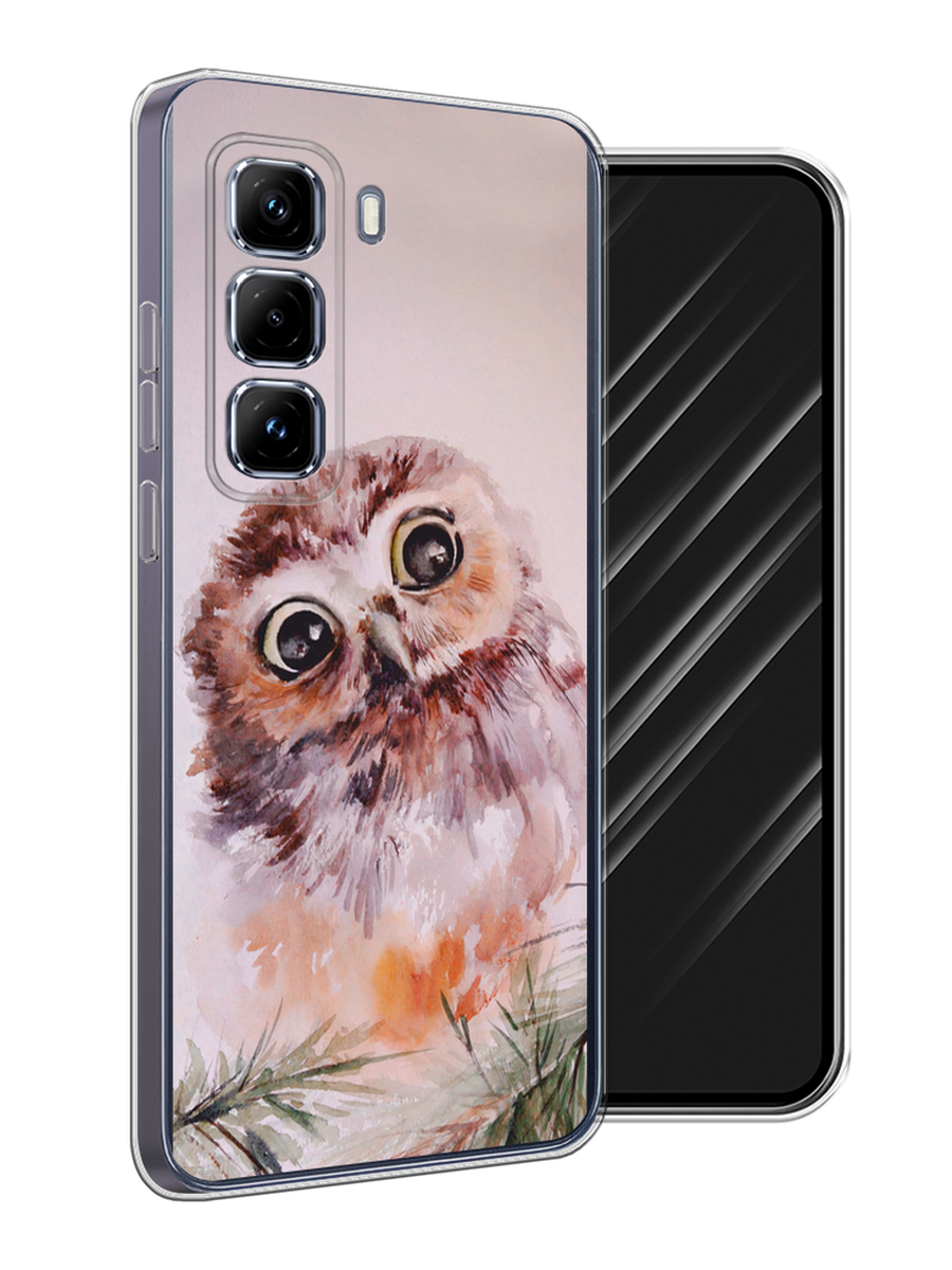 

Чехол Awog на Infinix Hot 50 Pro Plus "Сова на розовом", Розовый;коричневый, 3107050-1