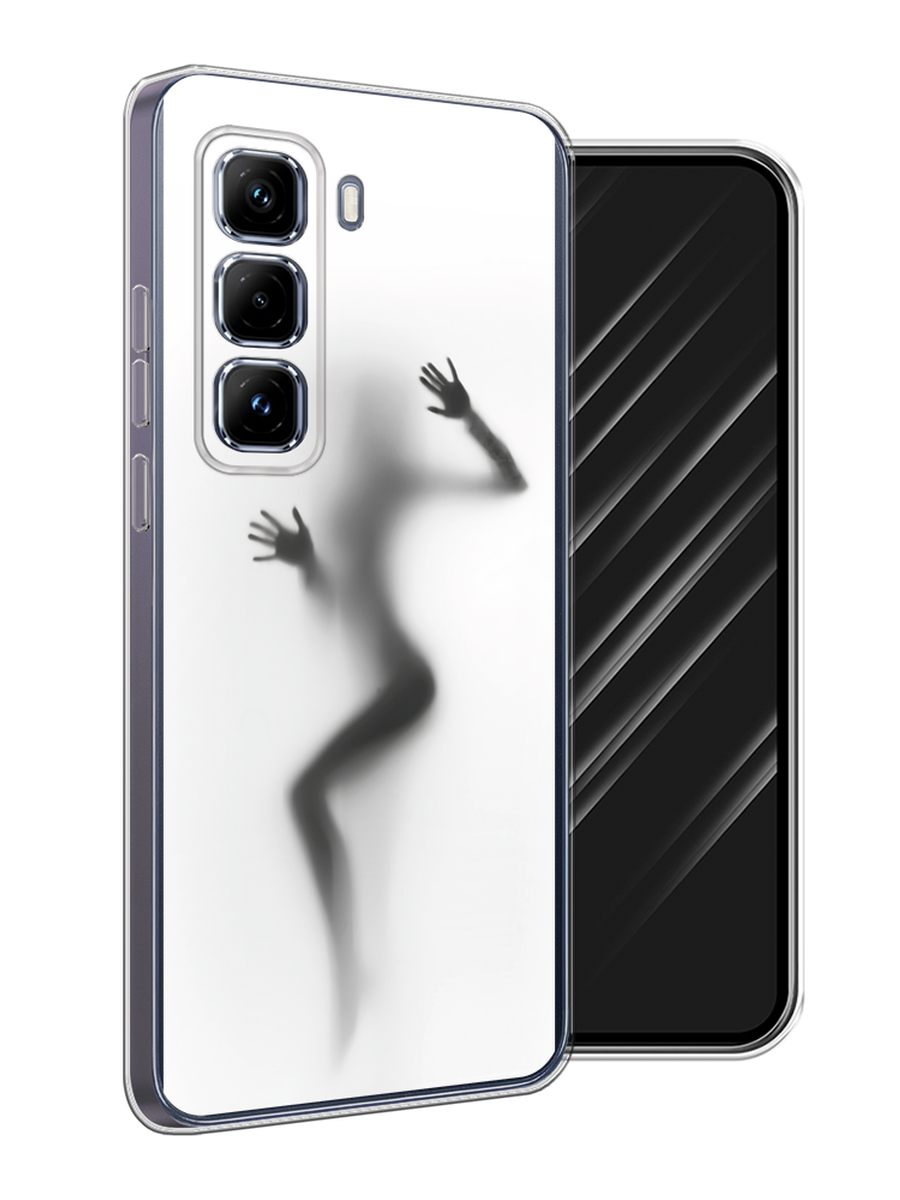 

Чехол Awog на Infinix Hot 50 Pro Plus "Девушка в душе", Серый;белый;черный, 3107050-1