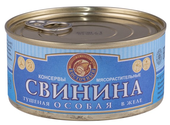 

Свинина тушеная Восточный Особая в желе 325 г, Особая