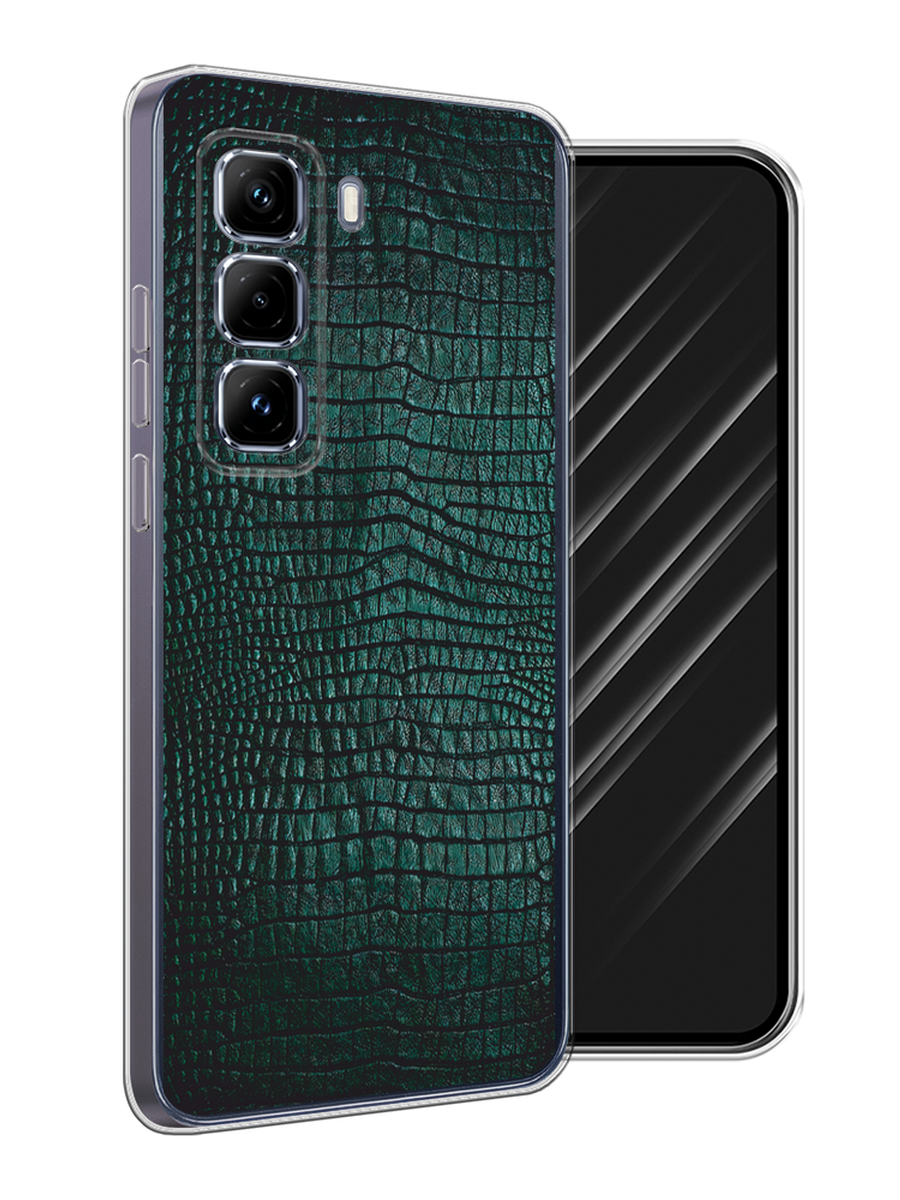 

Чехол Awog на Infinix Hot 50 Pro Plus "Черная змея", Черный;серый;голубой, 3107050-1