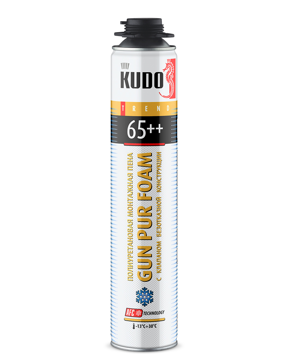 Пена монтажная профессиональная Kudo Trend 65++, зимняя, 1000 мл