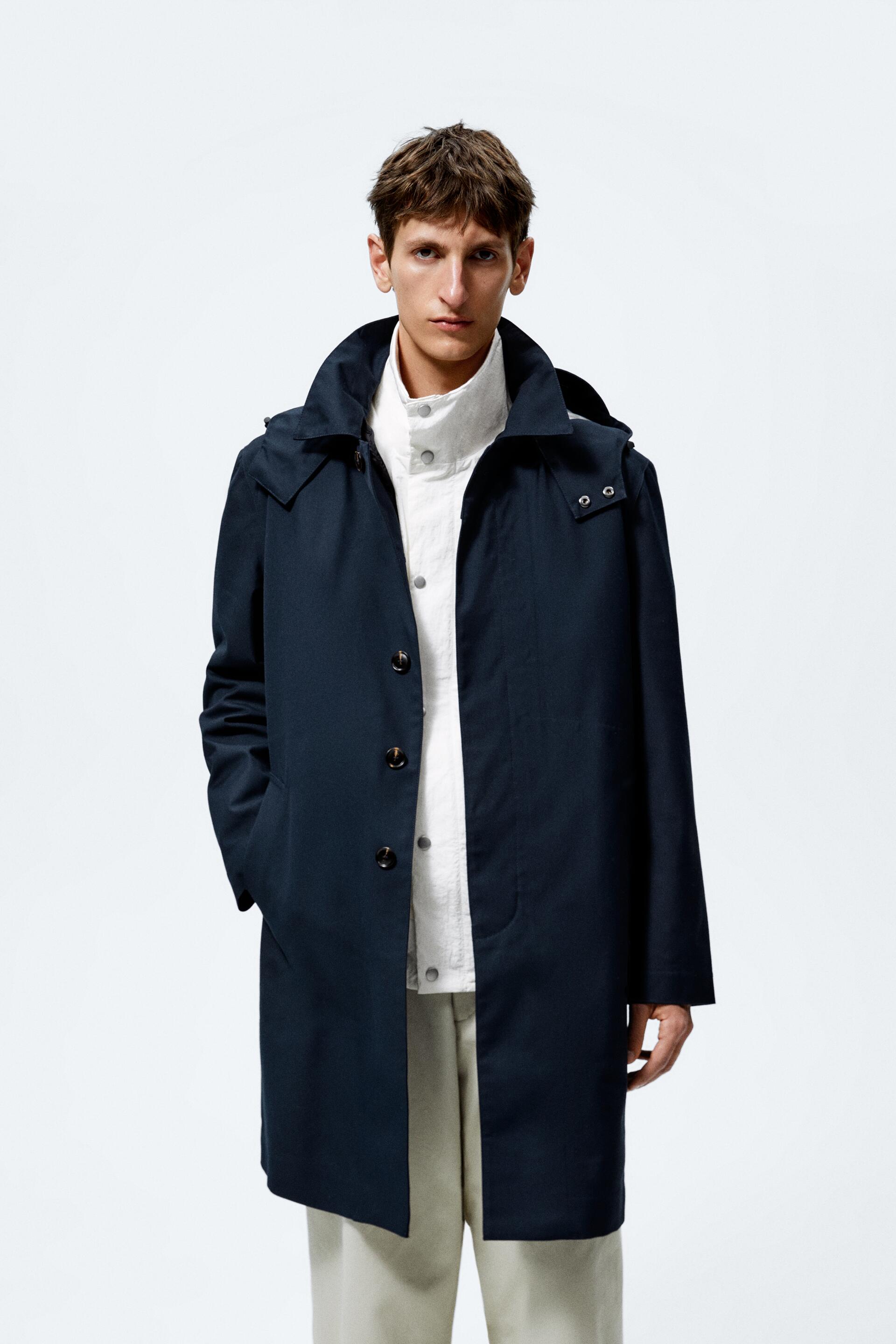 

Плащ мужской ZARA 05320495 синий XL (доставка из-за рубежа), 05320495
