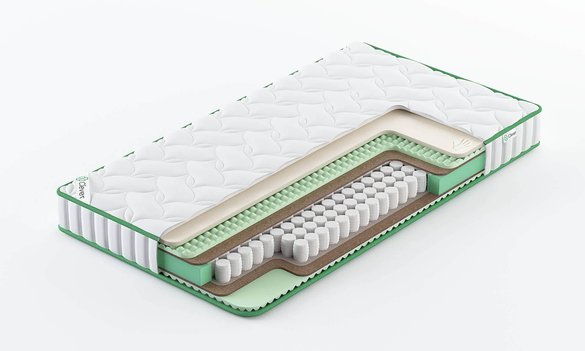 

Матрас Clever Effect Firm Slim 130x185, Белый, CLEVER EFFECT FIRM SLIM