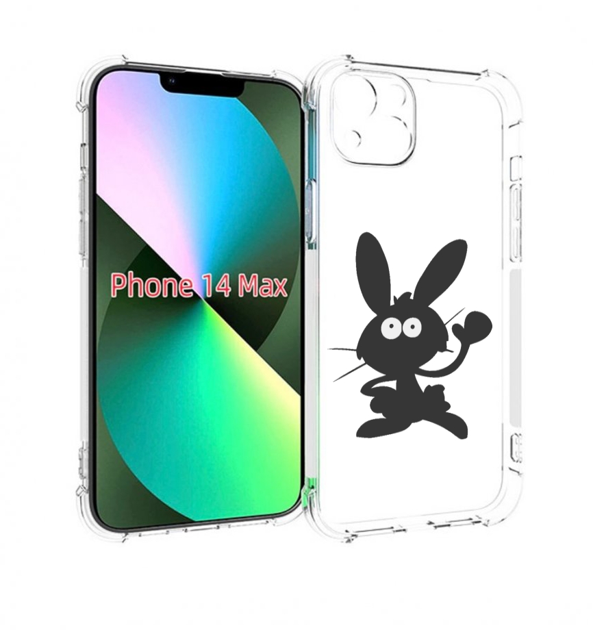

Чехол MyPads Заяц для iPhone 14 Plus (6.7), Прозрачный, Tocco