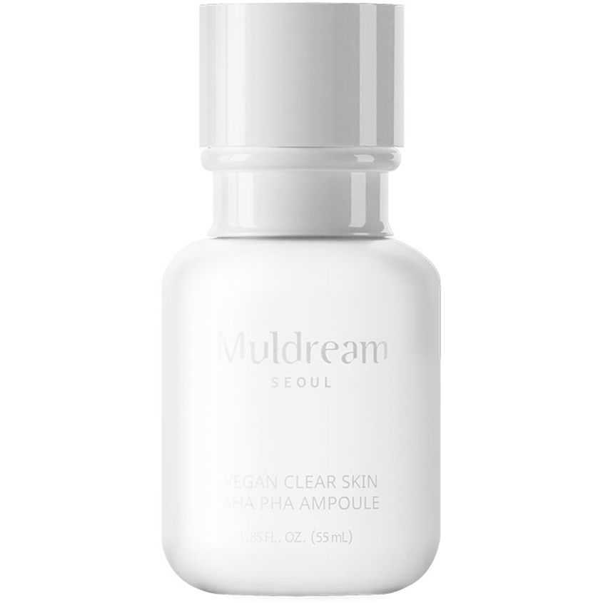 фото Ампульная сыворотка для лица muldream vegan clear skin aha pha ampoule 55 мл