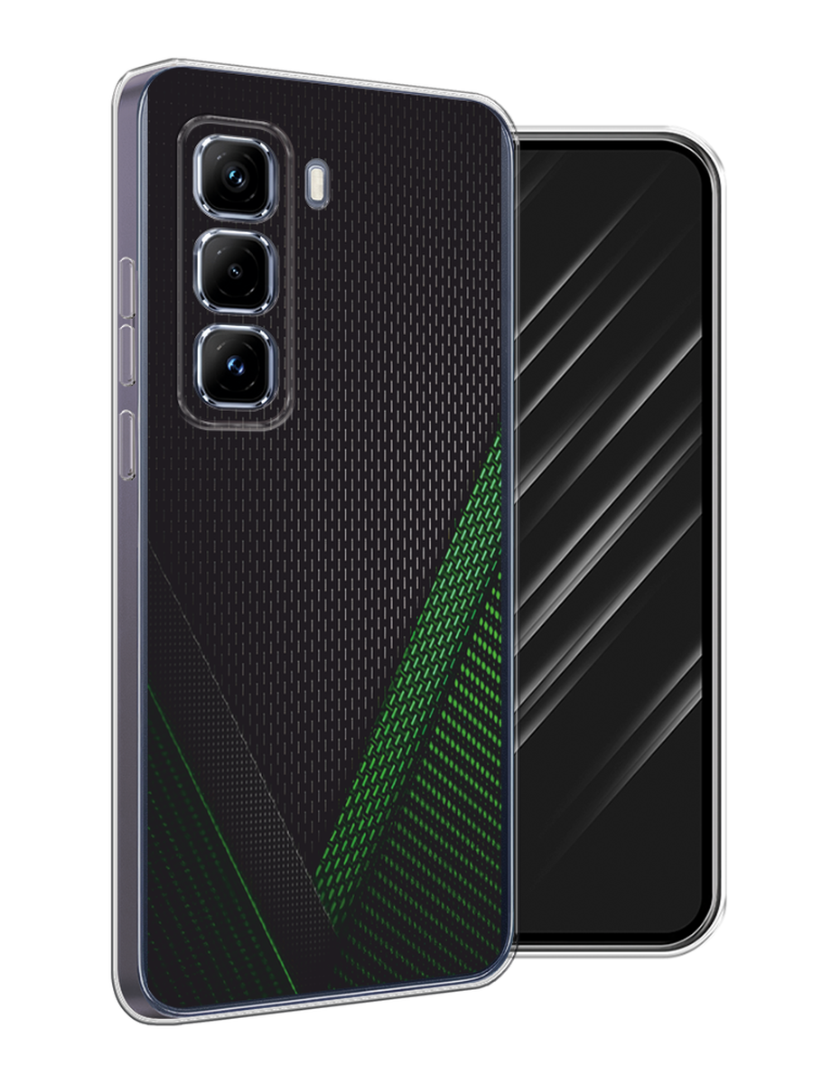 

Чехол Awog на Infinix Hot 50 Pro Plus "Зеленый карбон", Черный;зеленый, 3107050-1