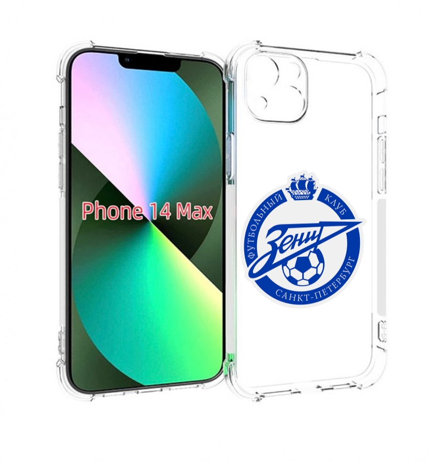 

Чехол MyPads Зенит-фк для iPhone 14 Plus (6.7), Прозрачный, Tocco