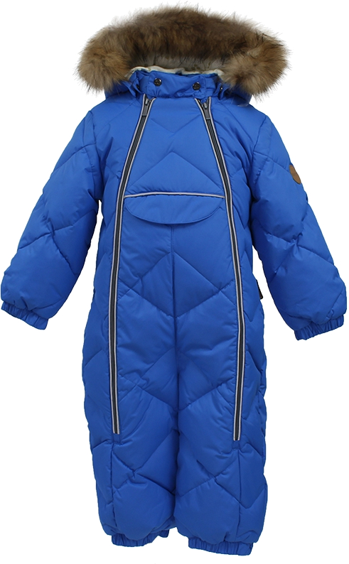 фото Пуховый комбинезон зимний huppa beata 1 70035, blue р.80
