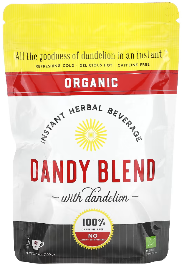 Растворимый травяной напиток Dandy Blend с одуванчиком без кофеина, 100 г