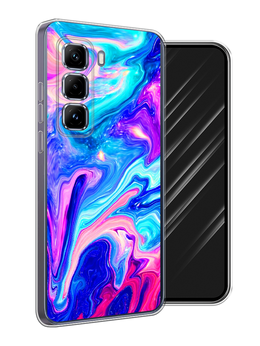 

Чехол Awog на Infinix Hot 50 Pro Plus "Потеки краски", Розовый, 3107050-1