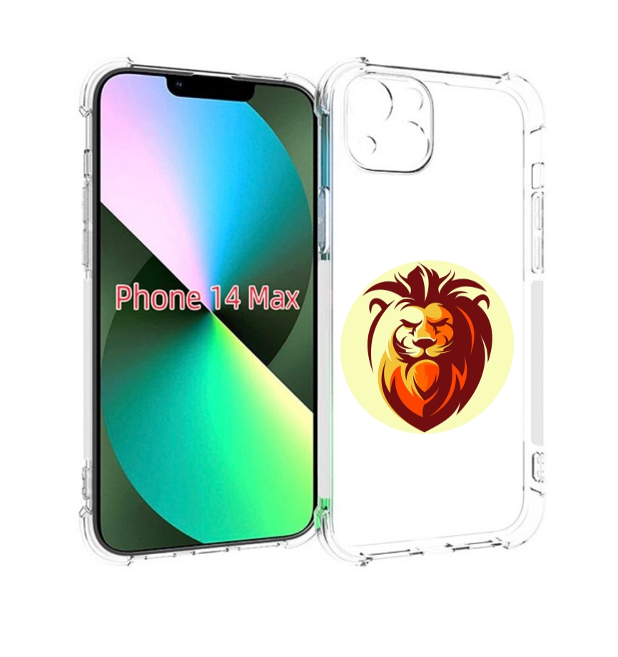 

Чехол MyPads Картинка-Лев для iPhone 14 Plus (6.7), Прозрачный, Tocco