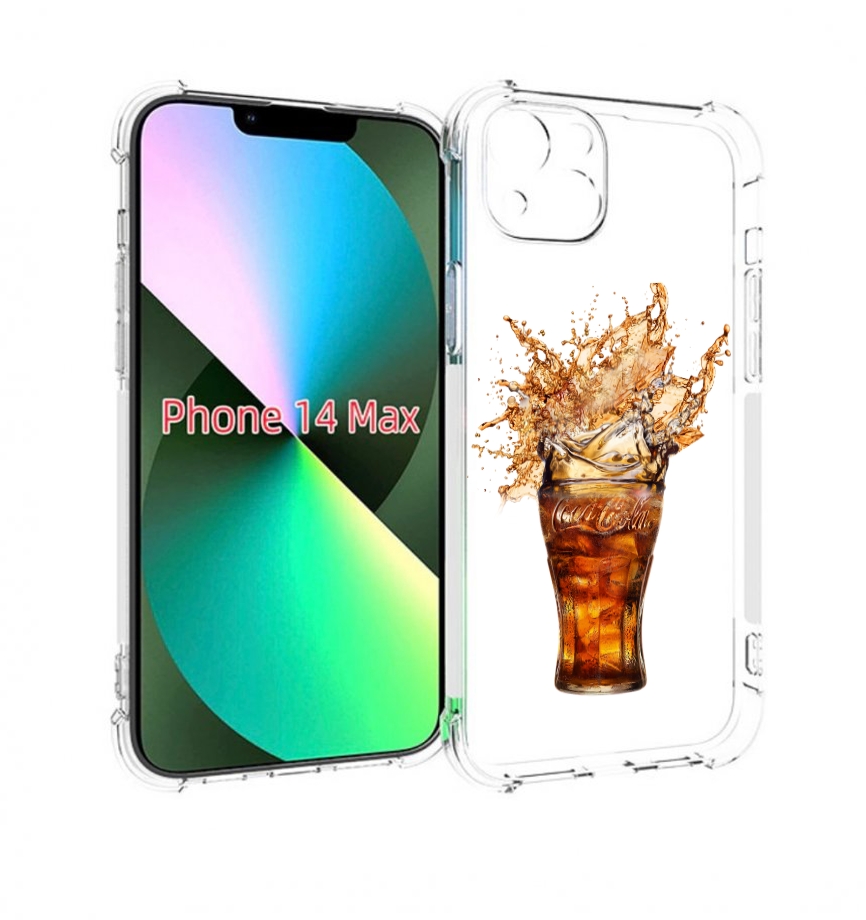 

Чехол MyPads Кола-в-стакане для iPhone 14 Plus (6.7), Прозрачный, Tocco