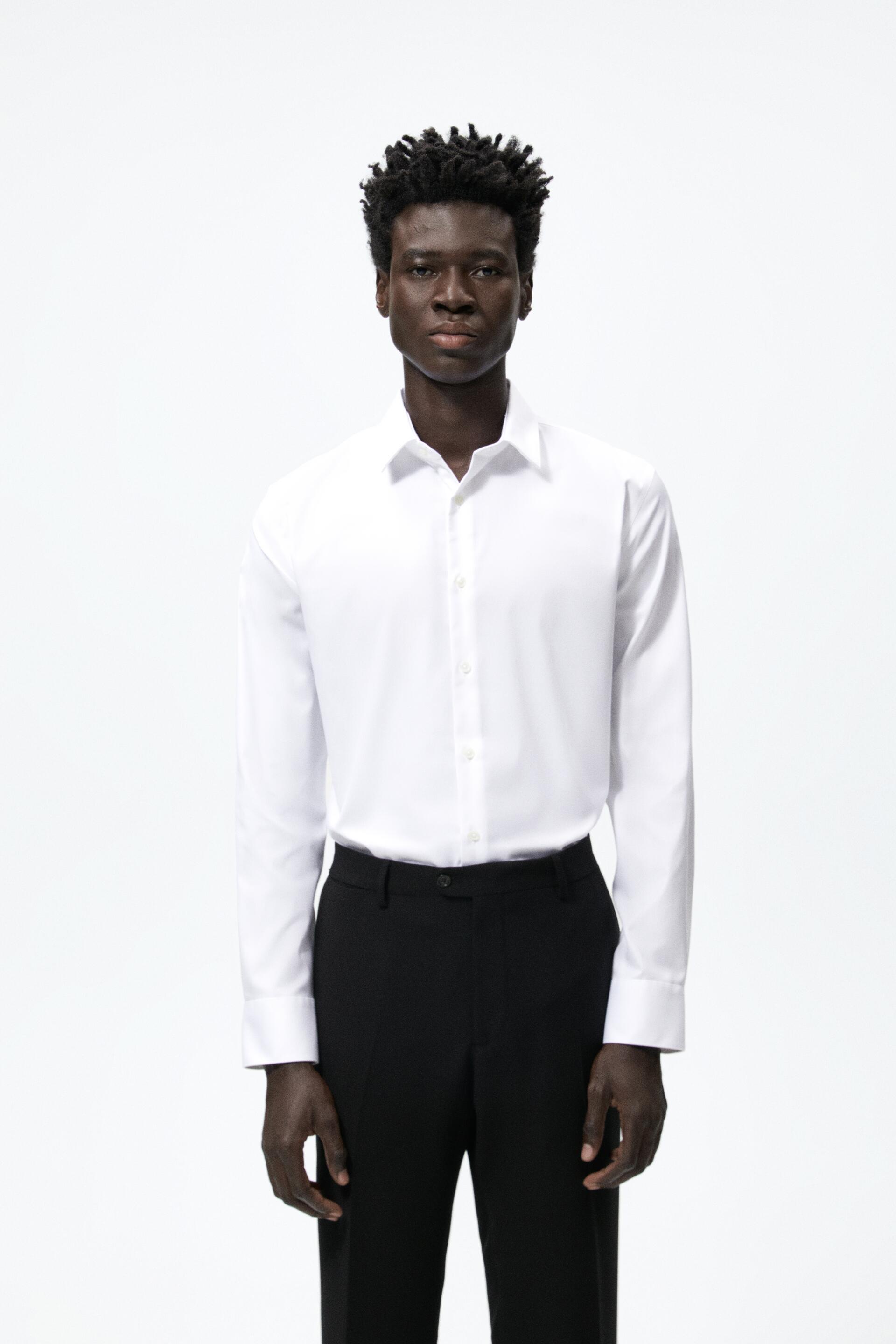 

Рубашка мужская ZARA 05445403 белая XL, 05445403