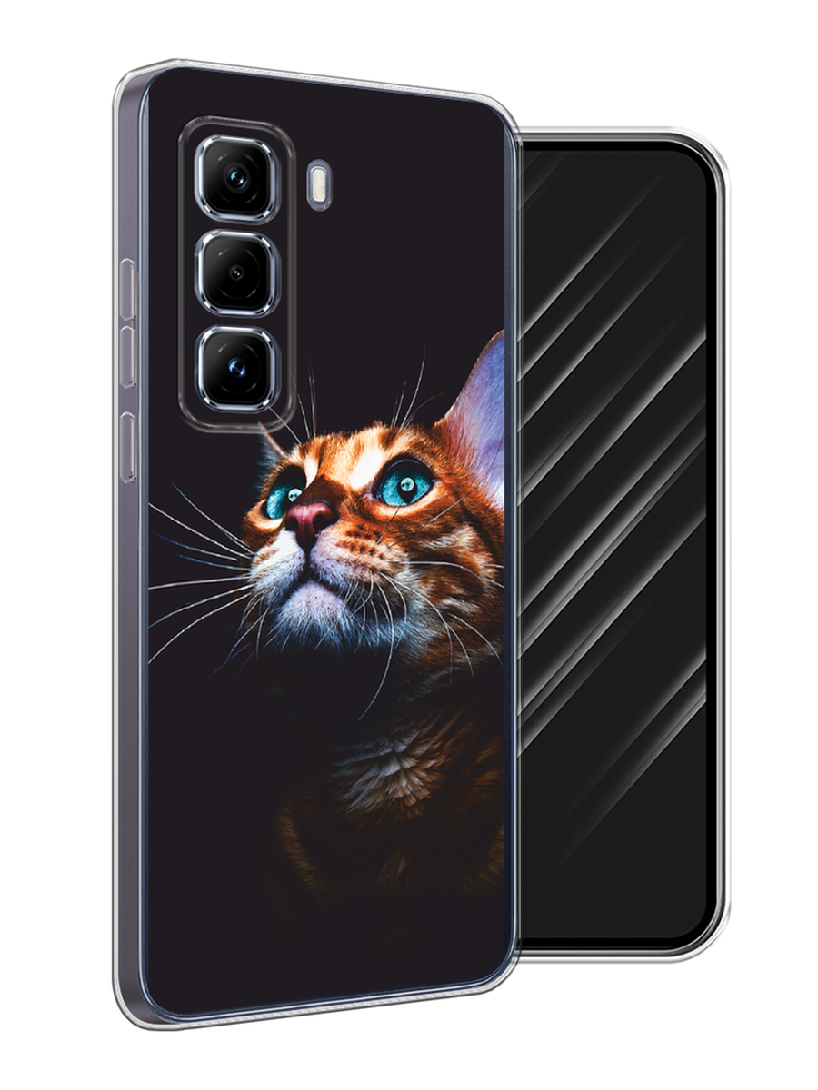 

Чехол Awog на Infinix Hot 50 Pro Plus "Мечтательный кот", Коричневый, 3107050-1