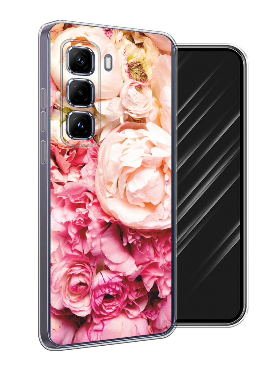 

Чехол Awog на Infinix Hot 50 Pro Plus "Пионы яркие", Розовый, 3107050-1