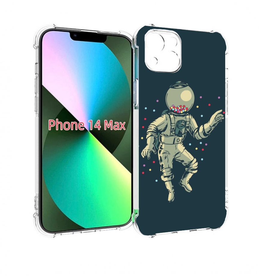 

Чехол MyPads Космонавт для iPhone 14 Plus (6.7), Прозрачный, Tocco