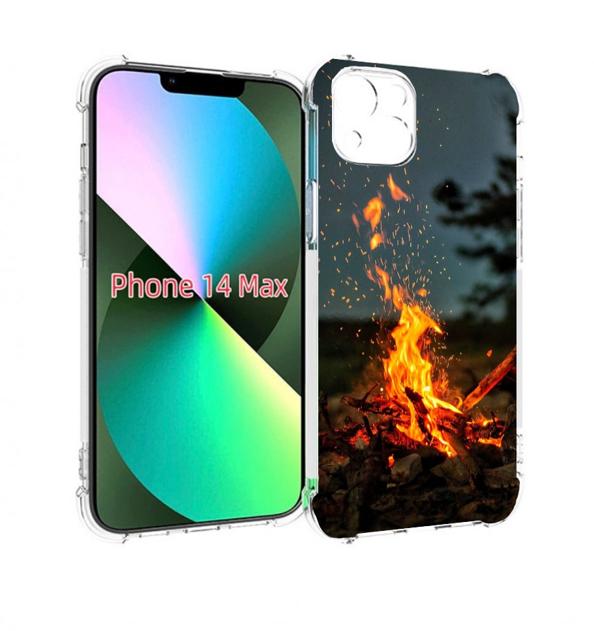 

Чехол MyPads Костер-ночное-небо для iPhone 14 Plus (6.7), Прозрачный, Tocco