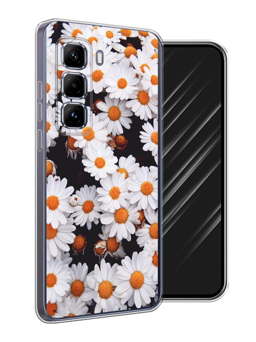 

Чехол Awog на Infinix Hot 50 Pro Plus "Ромашковое поле", Белый, 3107050-1
