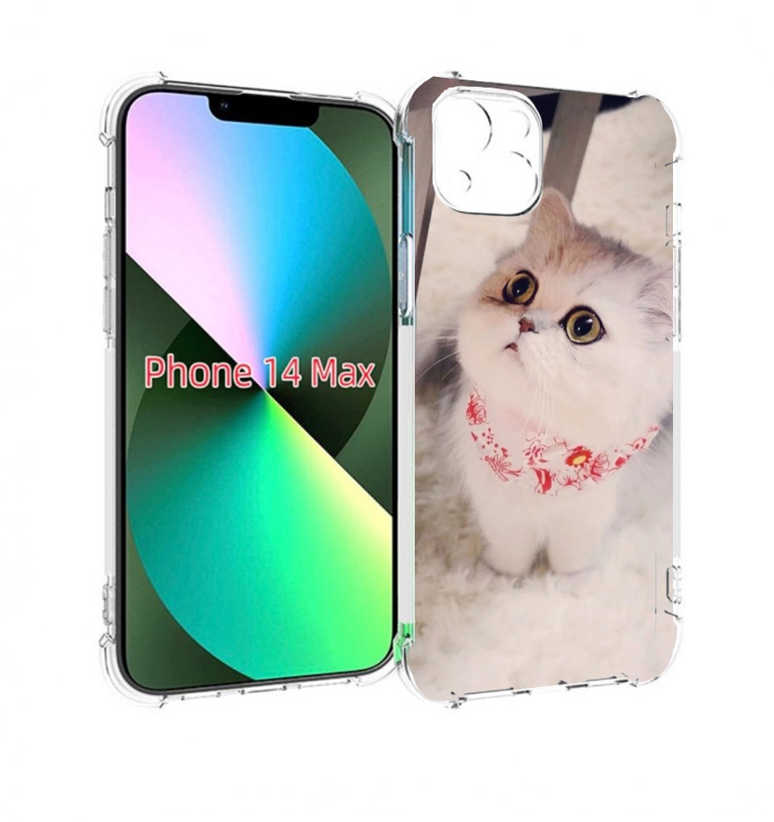 

Чехол MyPads Котеночек женский для iPhone 14 Plus (6.7), Прозрачный, Tocco