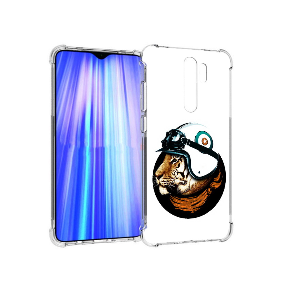 

Чехол MyPads Tocco для Xiaomi Redmi Note 8 Pro Тигр в шлеме (PT135544.276.171), Прозрачный, Tocco