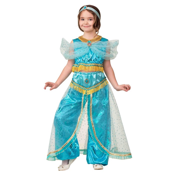 Карнавальный костюм Принцесса Жасмин, текстиль-принт, блуза, шаровары, р. 28, рост 110 см